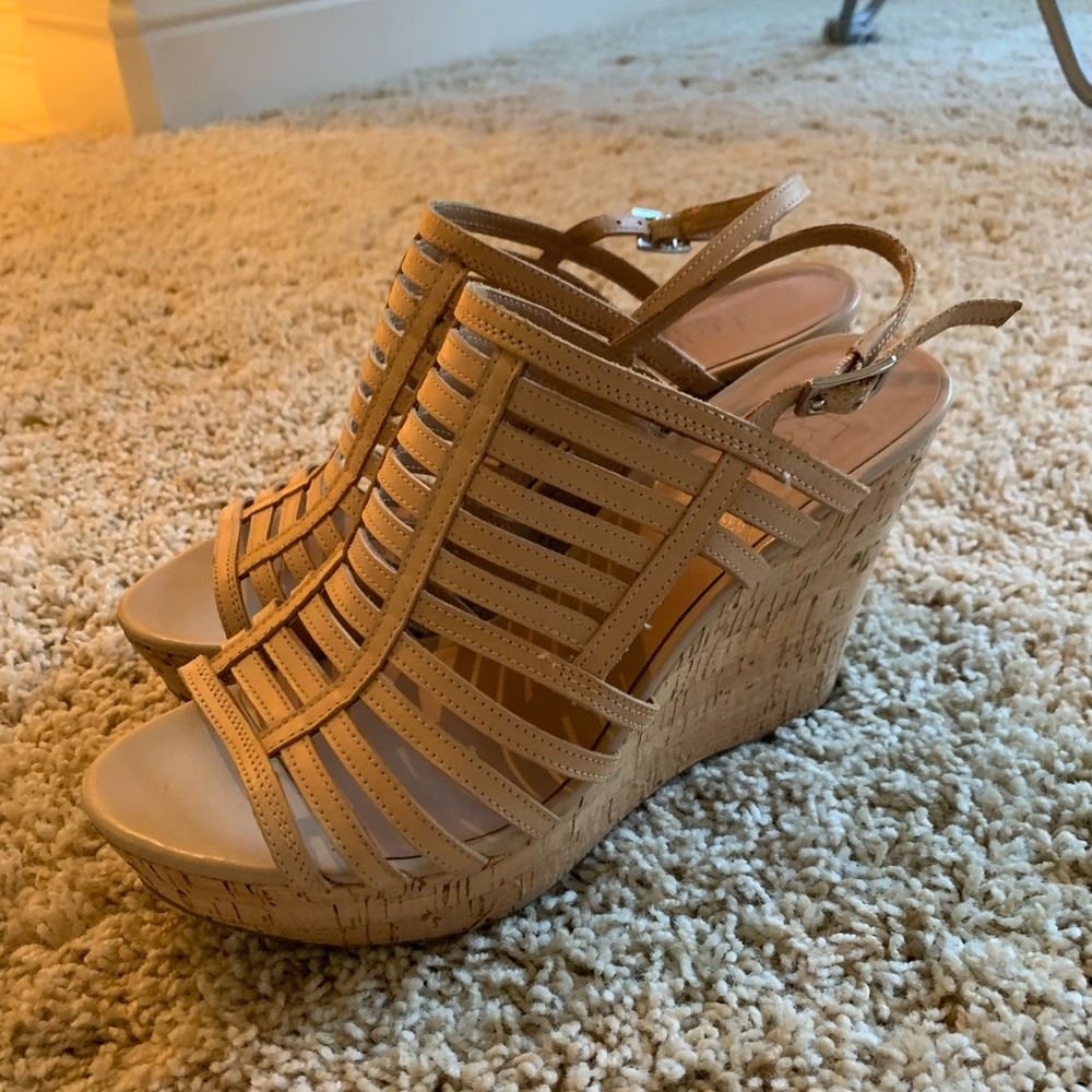 Good condition tan wedges